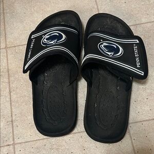 Penn State Black Slide Sandals